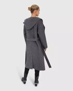 Пальто Arcadia Oversided с капюшоном Belle&Bloom, черный/белый