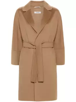 Пальто Arona из вирджинской шерсти с поясом 'S Max Mara, коричневый