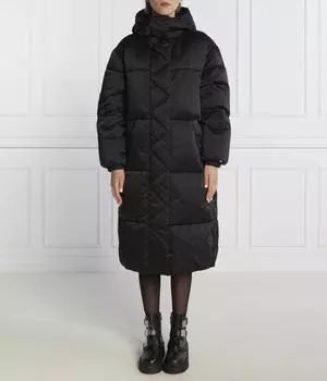 Пальто атласное Tommy Jeans, черный