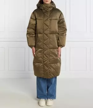 Пальто атласное Tommy Jeans, зеленый