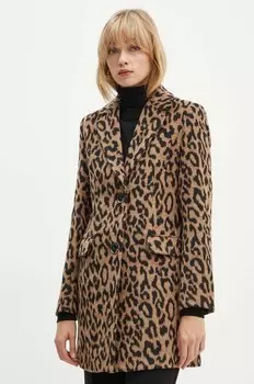 Пальто AURESI из смесовой шерсти Silvian Heach, коричневый