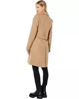 Пальто Avec Les Filles Wool Blend Moto Coat, цвет Wheat/Ivory