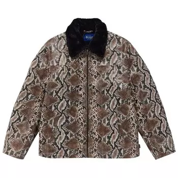 Пальто Awake NY Snake Skin Fur Coat White, белый