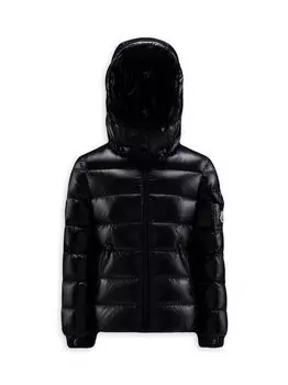 Пальто Bady с капюшоном для малышей и малышей Moncler, черный