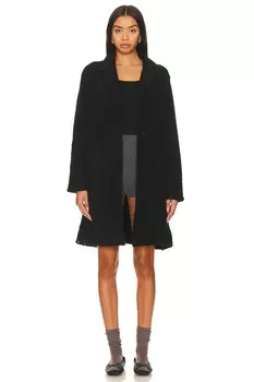 Пальто Barefoot Dreams CozyChic With Patch Pockets, черный