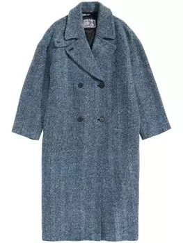 Пальто Bimba y Lola с узором «гусиная лапка», синий