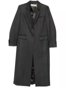 Пальто Blanca Vita с узором «ёлочка», серый