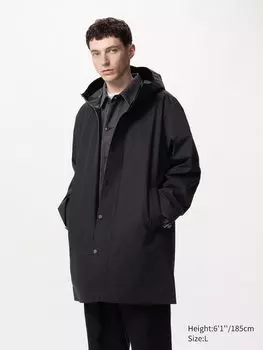Плащ blocktech Uniqlo, 09 черный