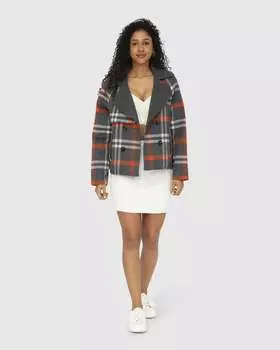 Пальто-бушлат из смеси шерсти «Я твой» Belle&Bloom, цвет charcoal