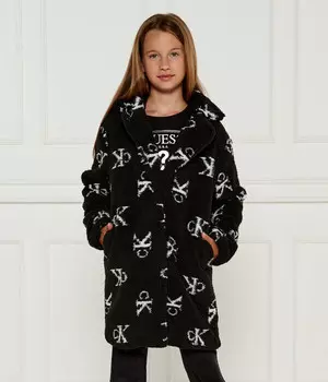 Пальто Calvin Klein Jeans Teddy, черный