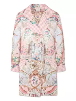 Пальто Camilla Kids Lisbon с принтом «Колыбельная», розовый