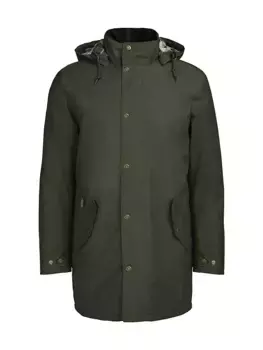 Пальто Челси с капюшоном Barbour, цвет olive forest mist