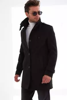 Пальто - Черный - Базовый Delpino