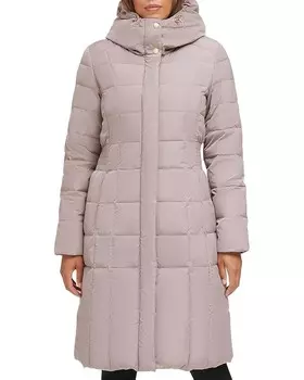 Пальто Cole Haan Taffeta Down Coat With Bib, цвет Cashew