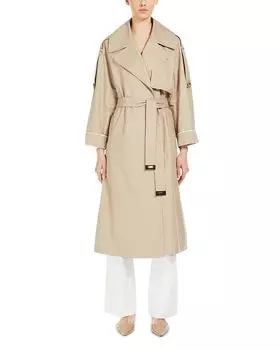 Пальто Cube Utrench Max Mara, коричневый/бежевый