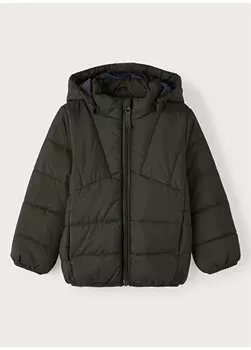 Пальто цвета хаки на молнии с длинными рукавами для мальчиков NMMMEMPHIS JACKET PB Name t, хаки