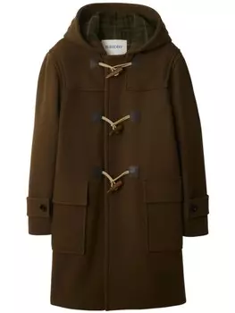 Пальто-дафлкот Burberry с застежкой-тогл, коричневый