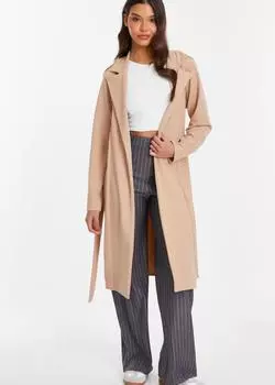 Пальто дастер Quiz, бежевый