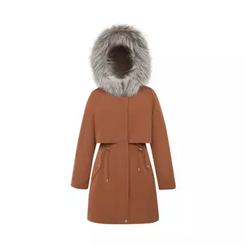 Пальто Deep Breath с капюшоном, карамельный