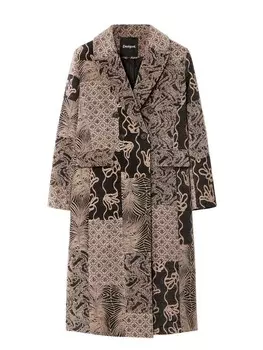 Пальто Desigual Between-Seasons Coat, бежевый