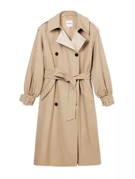 Пальто Desigual Between-Seasons Coat, темно-бежевый