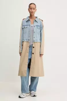 Пальто Desigual РИГА, бежевый