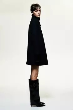 Пальто длиной до колена H&M, черный