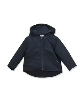 Пальто для мальчика с капюшоном и застежкой-молнией BABID, темно-синий