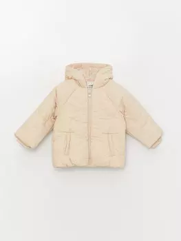 Пальто для маленьких девочек с капюшоном и длинными рукавами LCW baby, цвет кожи