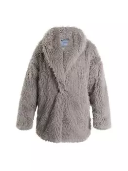 Пальто DreiMaster Vintage Aus Webpelz, цвет grau mauve