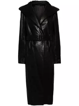 Пальто Drella с капюшоном Rick Owens, черный
