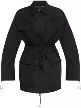 Пальто DSQUARED2 с вышитым логотипом, черный