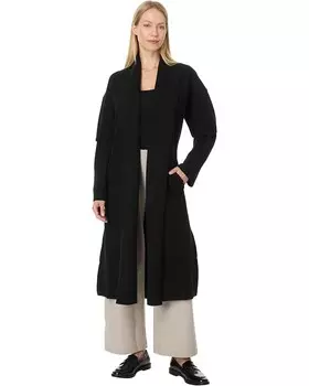 Пальто Eileen Fisher High Collar Coat, черный