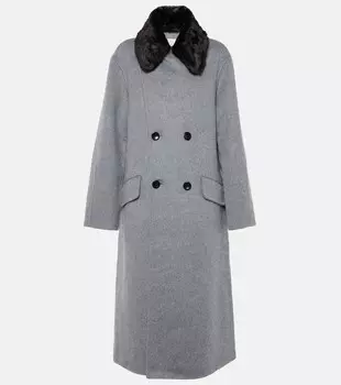 Пальто emma из смесовой шерсти white label Proenza Schouler, серый