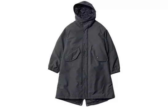 Пальто Uniqlo Pufftech с капюшоном Unisex, 08 темно-серый