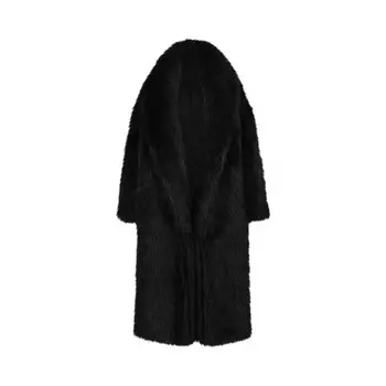 Пальто Entire Studios Vast Fur Coat Black, черный