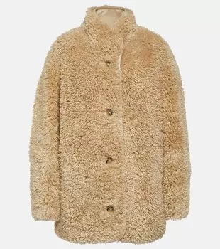 Пальто florene из искусственной овчины Marant Etoile, нейтральный