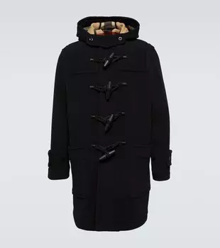 Пальто Greenwich из смесовой шерсти Burberry, черный