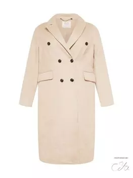 Пальто Guido Maria Kretschmer Curvy Between-Seasons Coat, бежевый