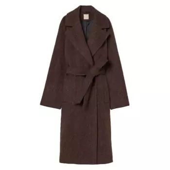 Пальто H&amp;M Blend Coat, темно-коричневый