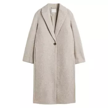 Пальто H&amp;M Oversized, бежевый