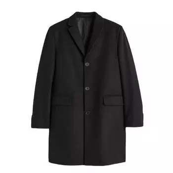 Пальто H&M Wool-blend, черный