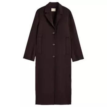 Пальто H&amp;M Wool Blend, коричневый