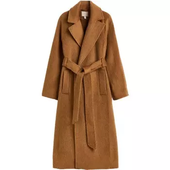 Пальто H&amp;M Wool-blend, светло-коричневый