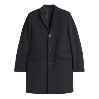 Пальто H&amp;M Wool-blend, темно-серый