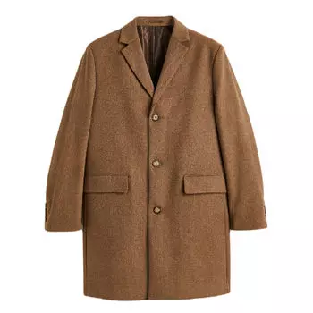 Пальто H&amp;M Wool-blend, ткоричневый