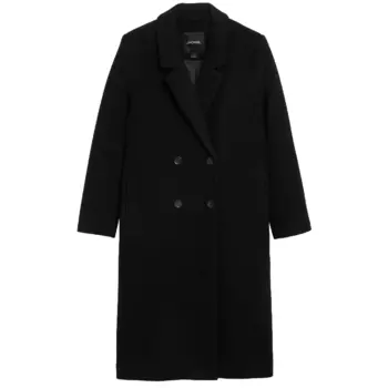Пальто H&amp;M x Monki Classic Double Breasted, черный