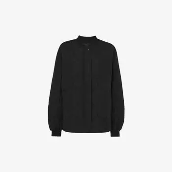 Пальто Ida из переработанного полиэстера с ромбовидной стежкой Whistles, черный