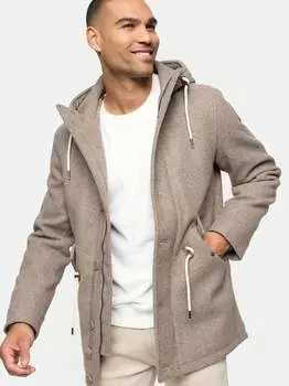 Пальто инчристоф Indicode, бежевый