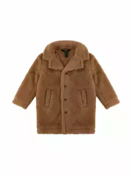 Пальто из эко-меха Ralph Lauren, коричневый